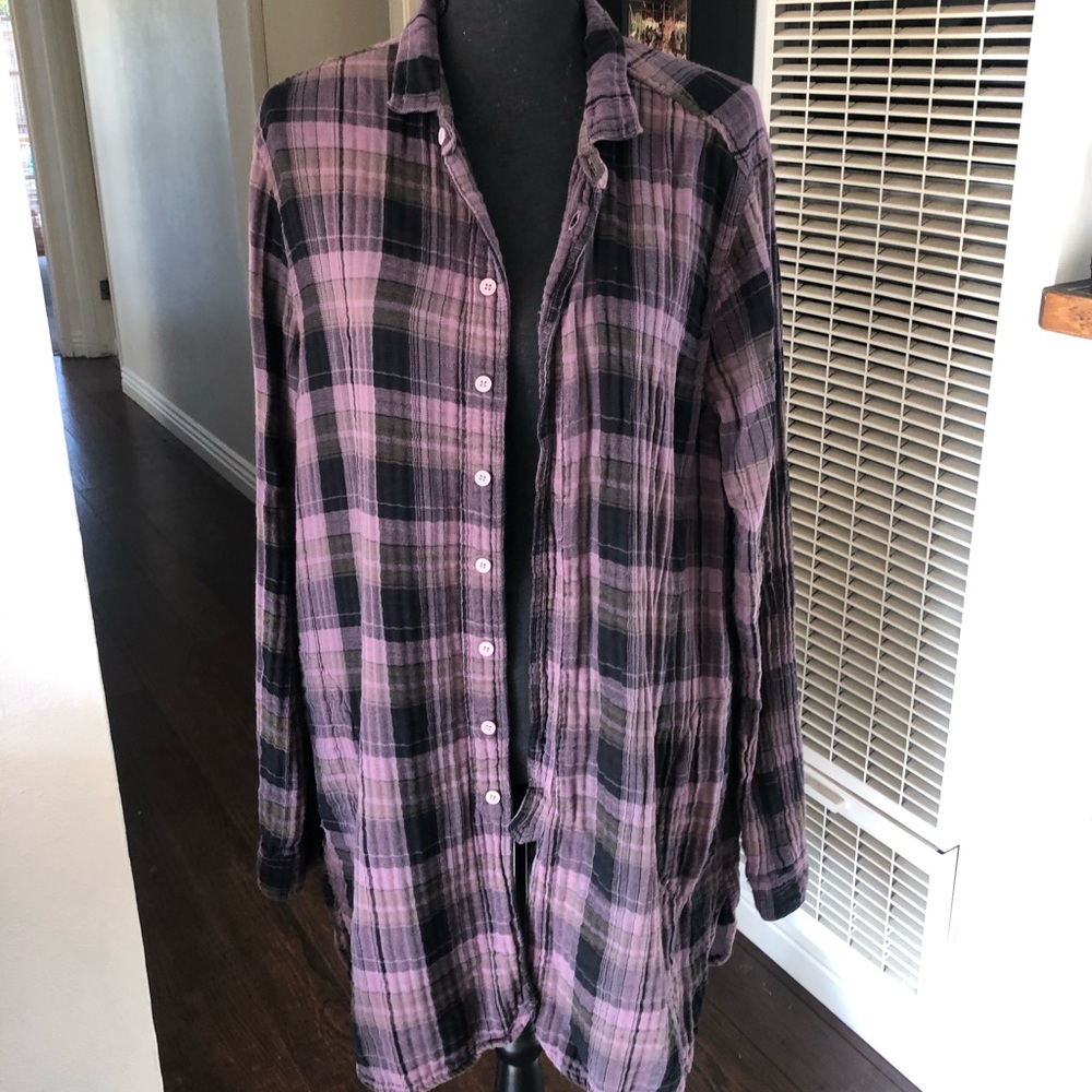 Free people x cp shades oversized flannel
